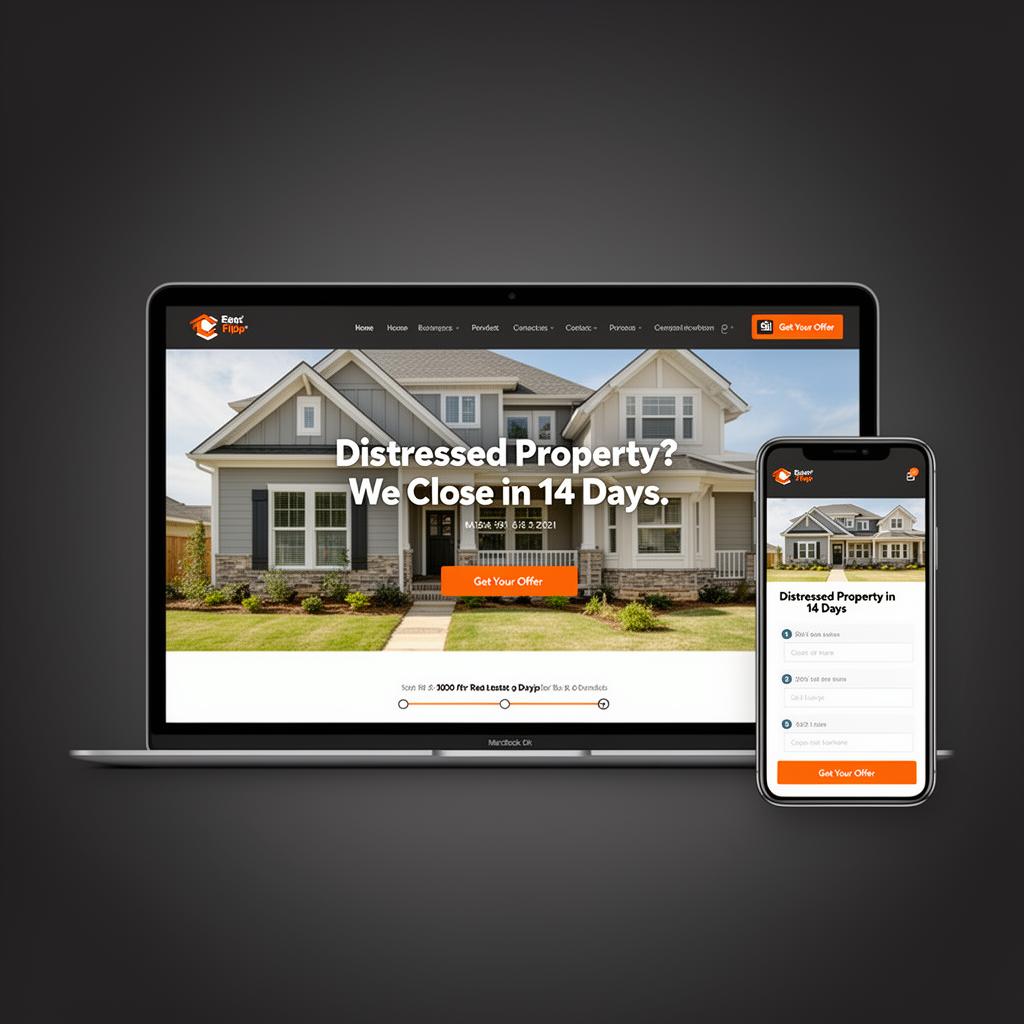 Fix & Flip Operator website mockup